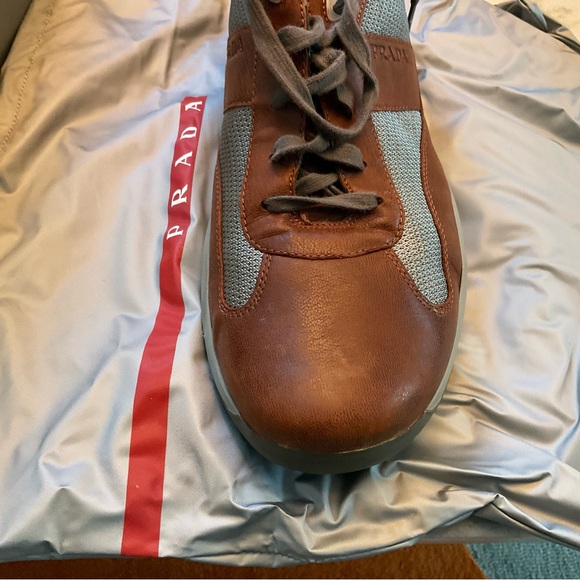 Prada Calzature Sneaker 13D brown + gray (with original box and shoe bag) - Picture 7 of 8